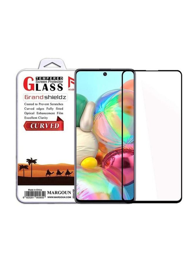 MARGOUN Grand Shieldz Tempered Glass Screen Protector For Samsung Galaxy A51 Clear/Black - Image 2