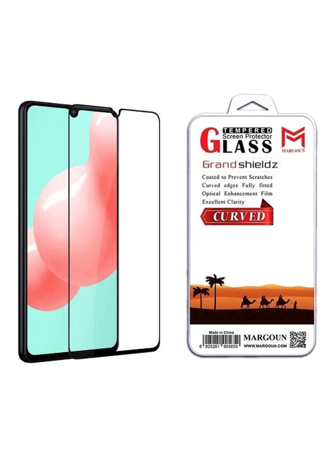 مارجون لاصقة حماية جراند شيلدز للشاشة من الزجاج المقوى لهاتف سامسونج جالاكسي A41 أسود / شفاف - Image 2