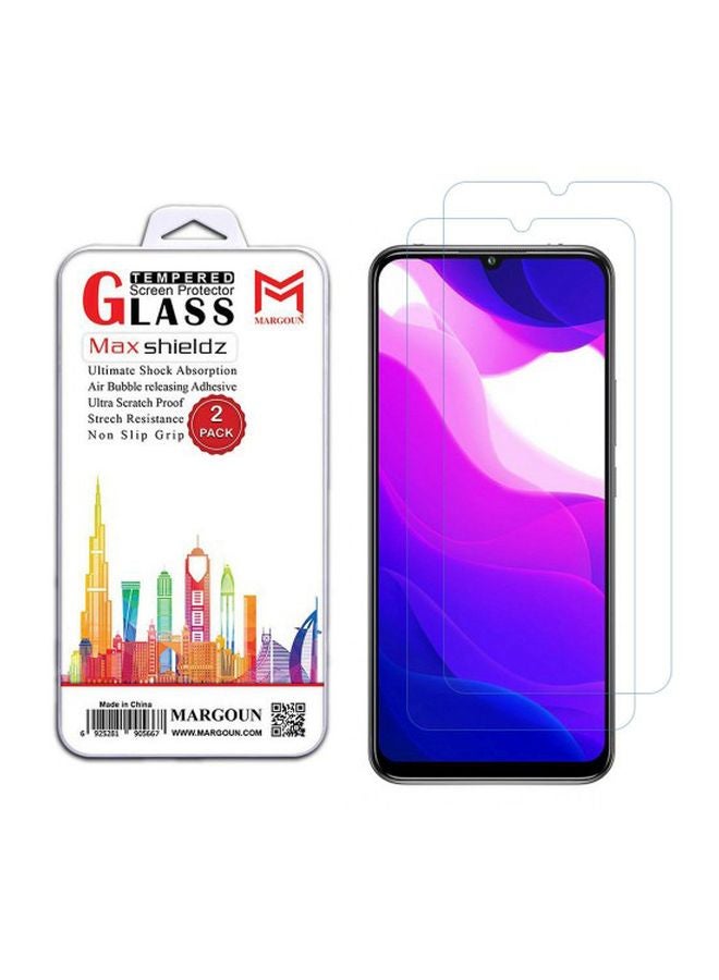 MARGOUN 2-Piece Max Shieldz Tempered Glass Screen Protector For Xiaomi Mi 10 Lite 5G Clear - Image 2