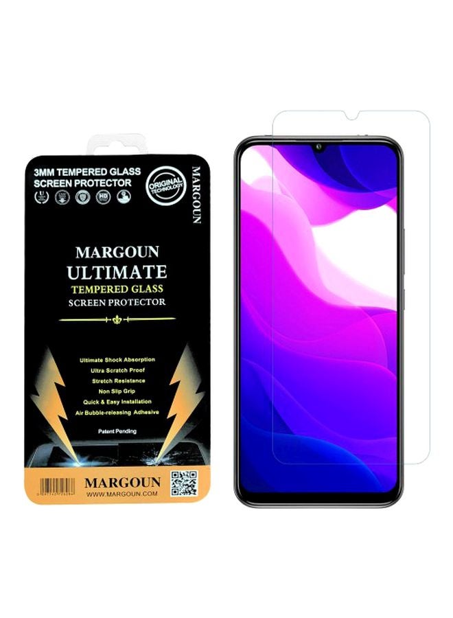مارجون لاصقة حماية للشاشة من الزجاج المقوى أولتيميت لهاتف شاومي مي 10 لايت 5G شفاف - Image 2