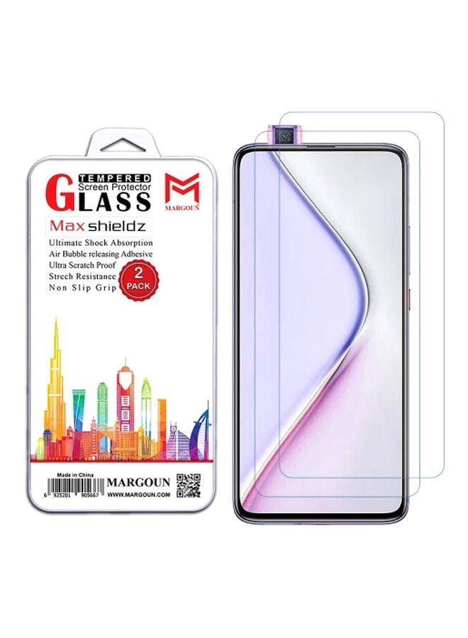 MARGOUN 2-Piece Max Shieldz Tempered Glass Screen Protector For Xiaomi Redmi K30 Pro Clear - Image 2