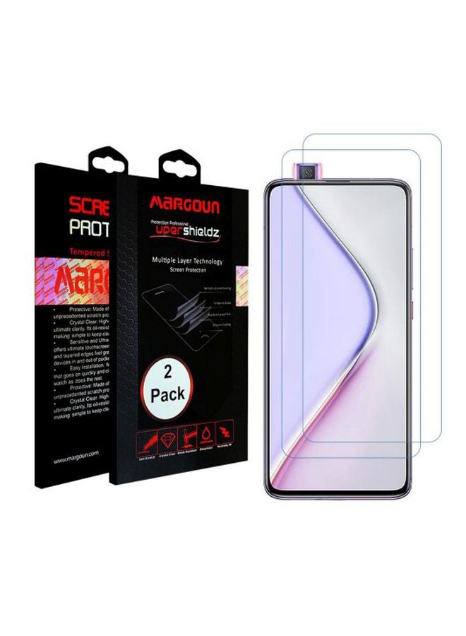MARGOUN 2-Piece Supershieldz Tempered Glass Screen Protector For Xiaomi Redmi K30 Pro Clear - Image 2