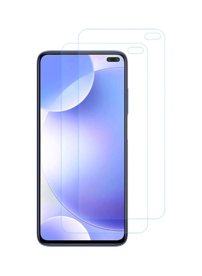 مارجون مجموعة لاصقات حماية سوبر شيلدز للشاشة من الزجاج المقوى لهاتف شاومي ريدمي K30، قطعتان شفاف