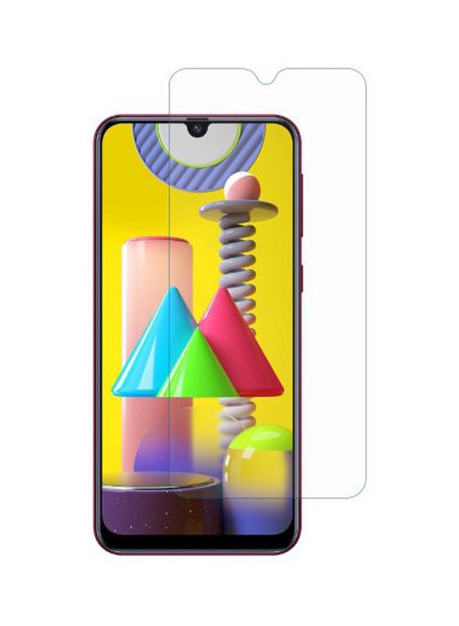 لاصقة حماية فاخرة للشاشة من الزجاج المقوى لهاتف سامسونج جالاكسي M31 شفاف - Image 1