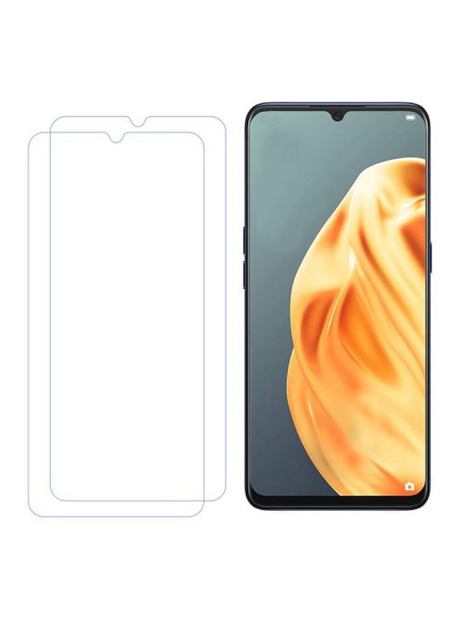 مارجون مجموعة لاصقات حماية للشاشة من الزجاج المقوى سوبر شيلدز مكونة من قطعتين لهاتف أوبو A91 شفاف - Image 1