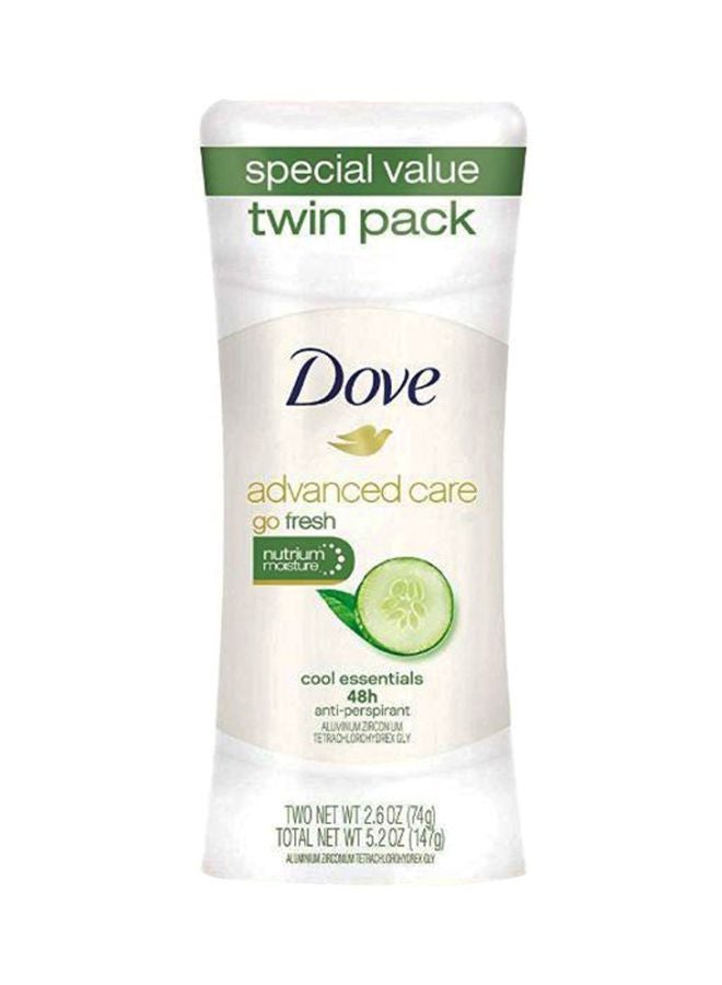 Dove Pack Of 2 Advanced Care Go Fresh Cool Essentials Deodorant - Image 3