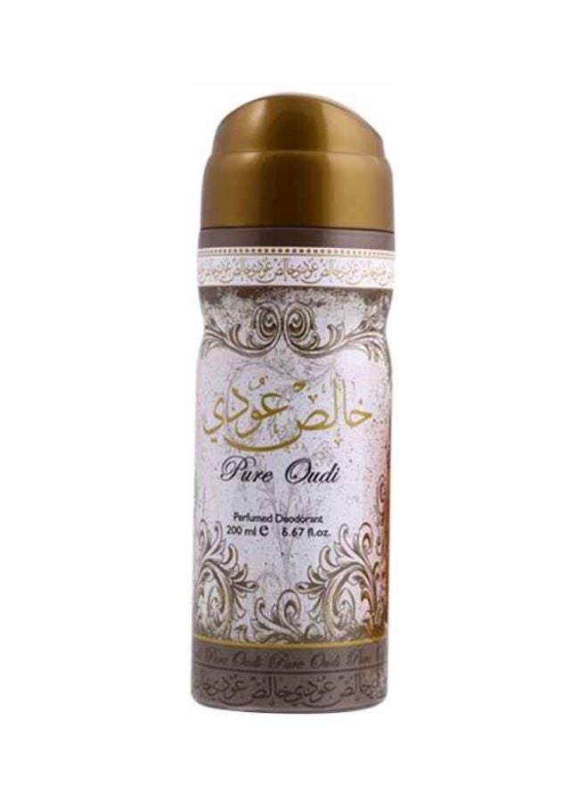 Lattafa - Pure Oudi Perfumed Deodorent 200ml - Image 1