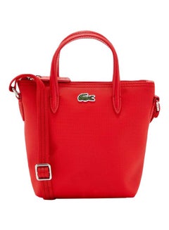 LACOSTE L.12.12 Concept Top Zip Crossbody Bag Red  - Image 1