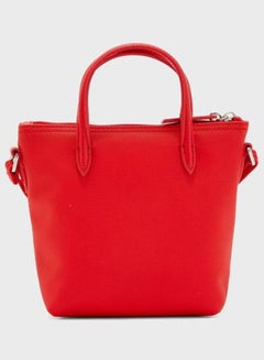 LACOSTE L.12.12 Concept Top Zip Crossbody Bag Red  - Image 2