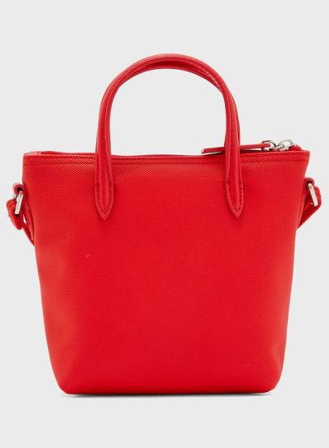 LACOSTE L.12.12 Concept Top Zip Crossbody Bag Red  - Image 2