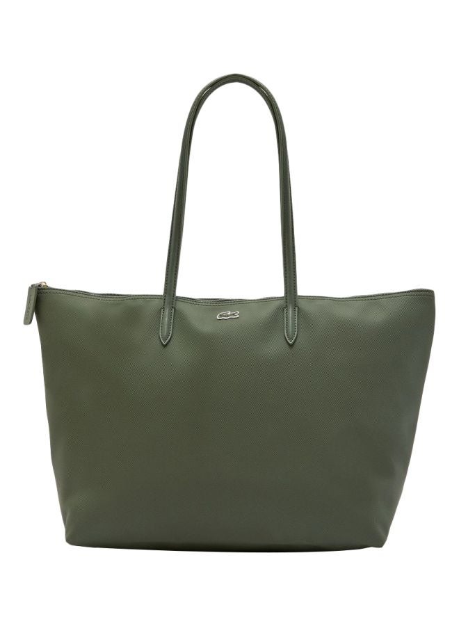LACOSTE L.12.12 Concept Zipper Tote Green - Image 1