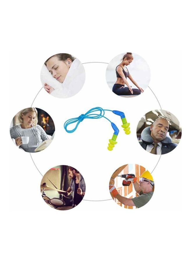 3M - Anti-Noise Sleeping Earplugs Blue/Green - Image 1