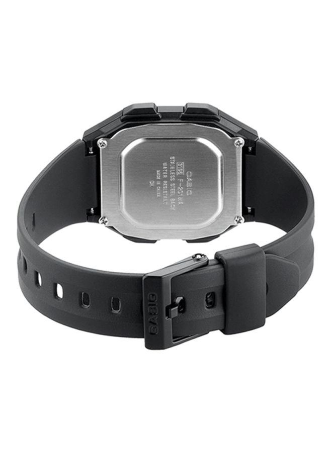 CASIO Men's Resin Digital Watch F-201WA-1AEF - 34 mm - Black - Image 2