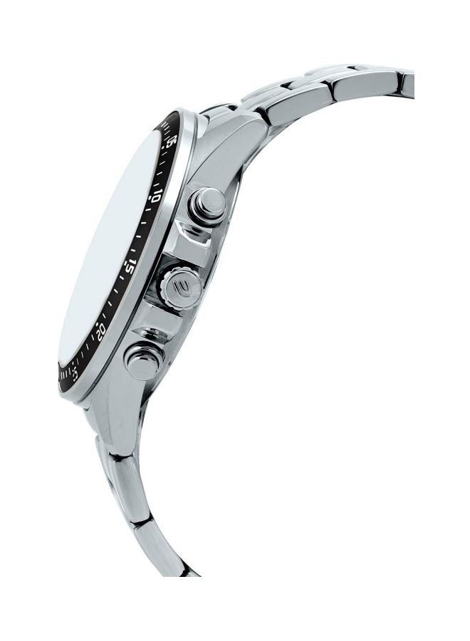 كاسيو ساعة يد إديفيس كرونوغراف للماء طراز EFV-540D-1AVUDF - قياس 49 مم - لون فضي للرجال - Image 3