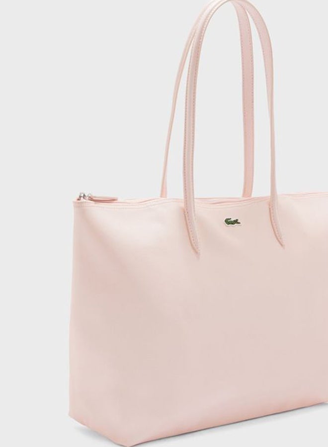 لاكوست حقيبة يد واسعة L.12.12 كونسبت بسحاب بيبي بينك - Image 3