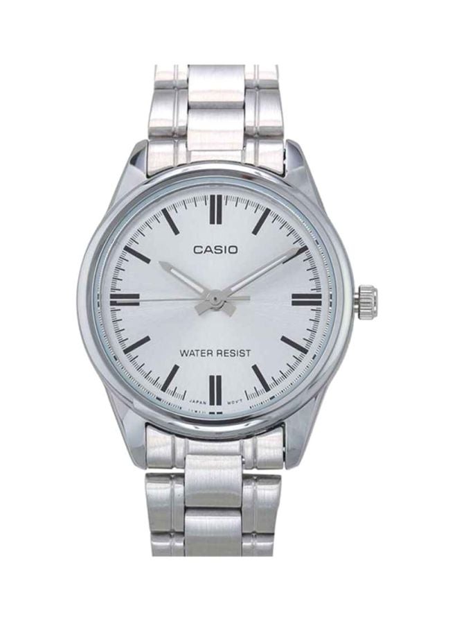 CASIO Women's Stainless Steel Analog Watch LTP-V005D-7AUDF - 28 mm - Silver - Image 1