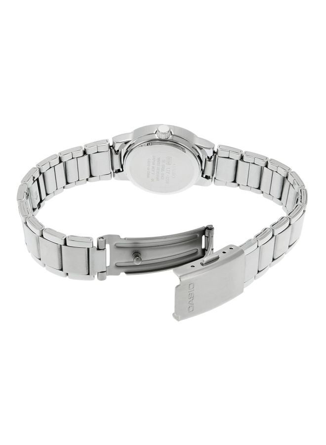 كاسيو ساعة يد إنتايسر بعقارب طراز LTP-1230D-1C - قياس 24 مم - لون فضي للنساء - Image 2