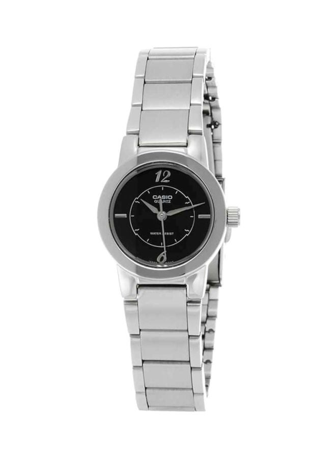 كاسيو ساعة يد إنتايسر بعقارب طراز LTP-1230D-1C - قياس 24 مم - لون فضي للنساء - Image 1