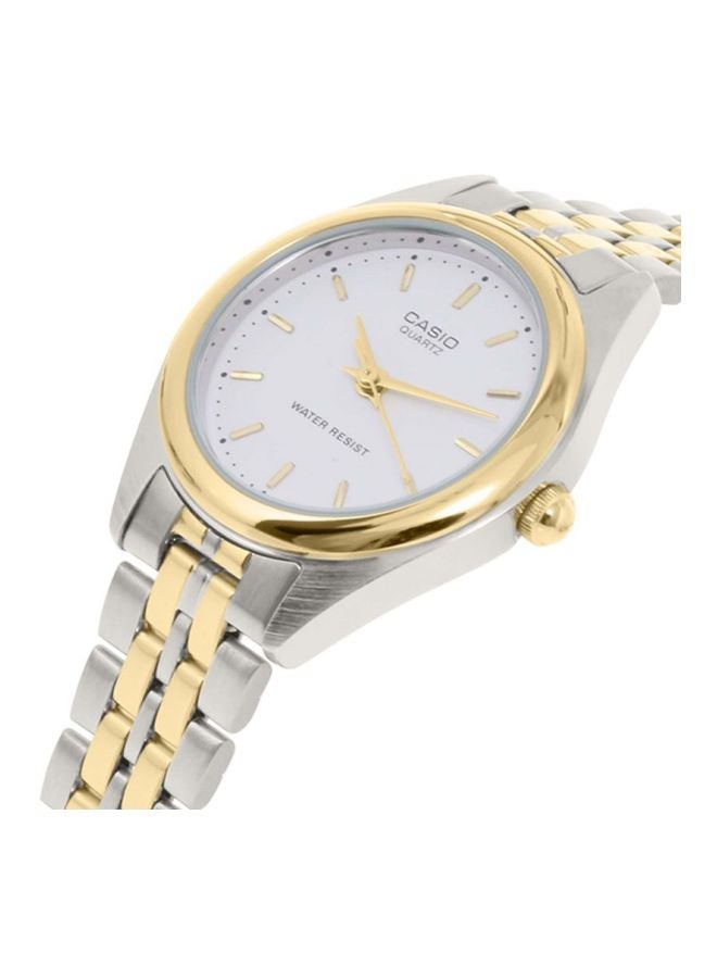 CASIO Women's Dress Water Resistant Analog Watch LTP1129G-7A - 32 mm - Silver/Gold - Image 3