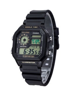 Men's Water Resistant Digital Watch AE-1200WH-1B - 45 mm - Black