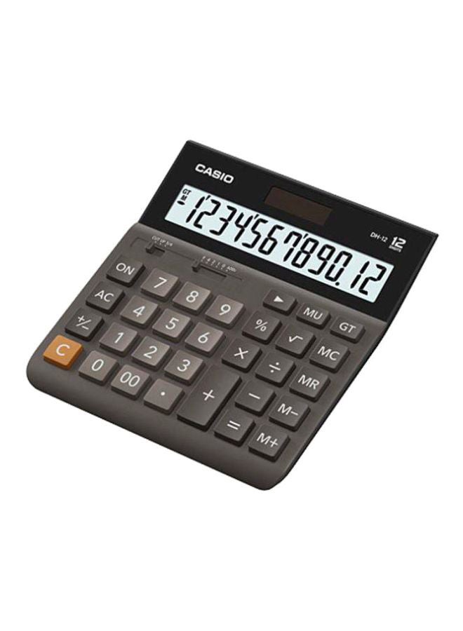 CASIO - 12-Digits Desk Top Calculator Black/Silver - Image 1