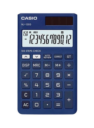 NJ-120D-BU-W-DH-W Portable Calculator Blue - v1594885008/N34023833A_1
