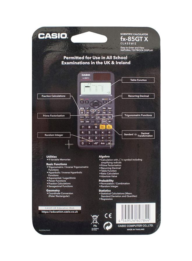 CASIO - ClassWiz FX-350EX Calculator Black - Image 1
