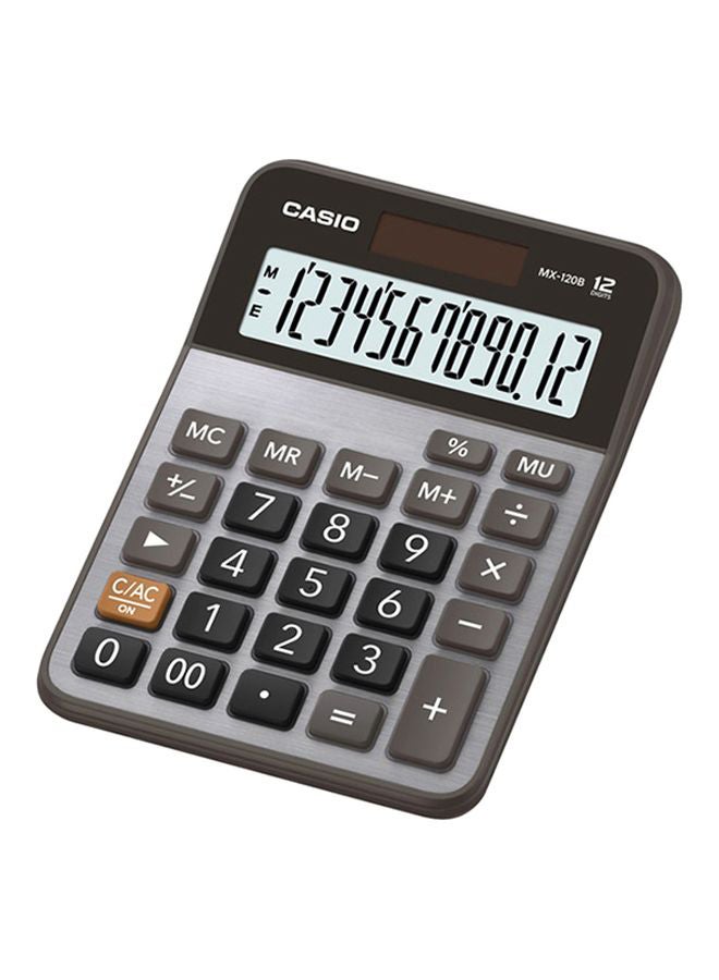 آلة حاسبة طراز MX-120B-W-DC رمادي