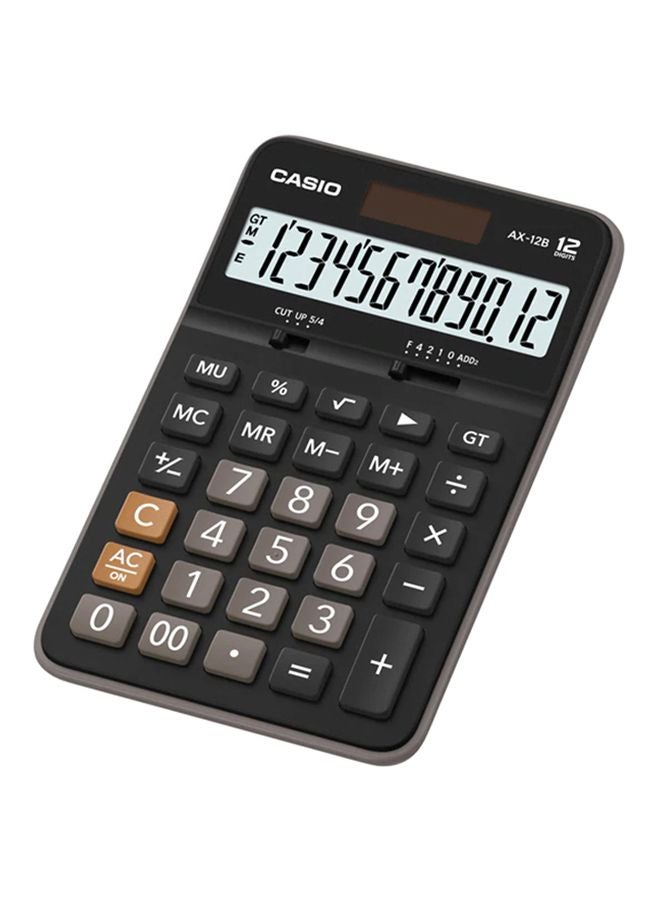 CASIO - Value Series 12-Digit Calculator Black - Image 1