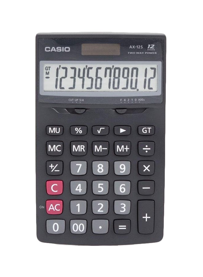 CASIO - Value Series 12-Digit Calculator Black - Image 1