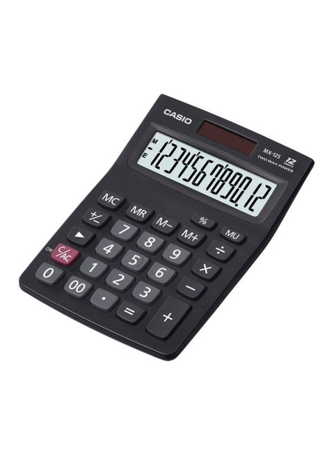 Mx12S 12-Digit Basic Calculator Black