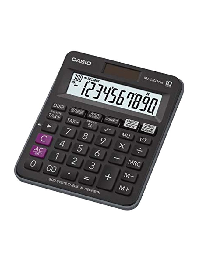 CASIO MJ-100D Plus 10-Digit Basic Calculator Black - Image 2