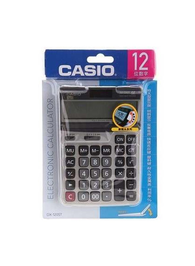 CASIO DX-120ST 12 Digits Calculator White/Grey/Pink - Image 3