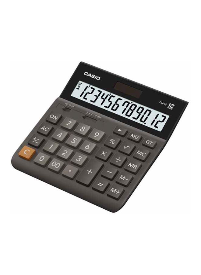 CASIO 12-Digits Office Calculator DH-12-BK-W-DH Black  - Image 1