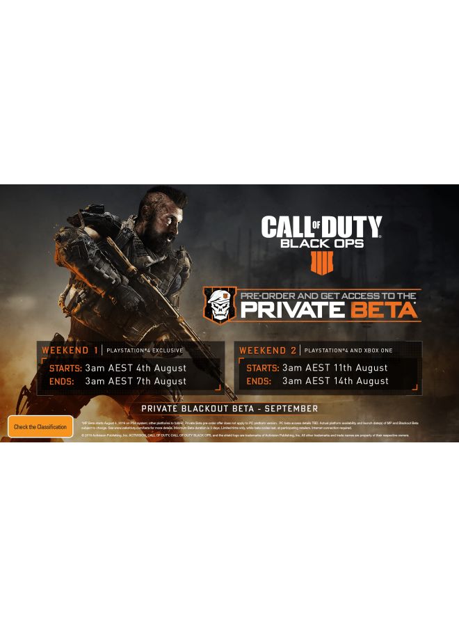 Call Of Duty Black Ops IIII (Intl Version) - Action & Shooter - PlayStation 4 (PS4)