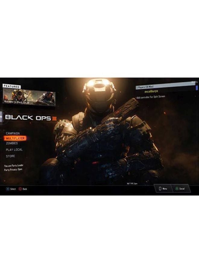 Activision - Call Of Duty: Black OPS III (Intl Version) - Action & Shooter - PlayStation 4 (PS4) - Image 1