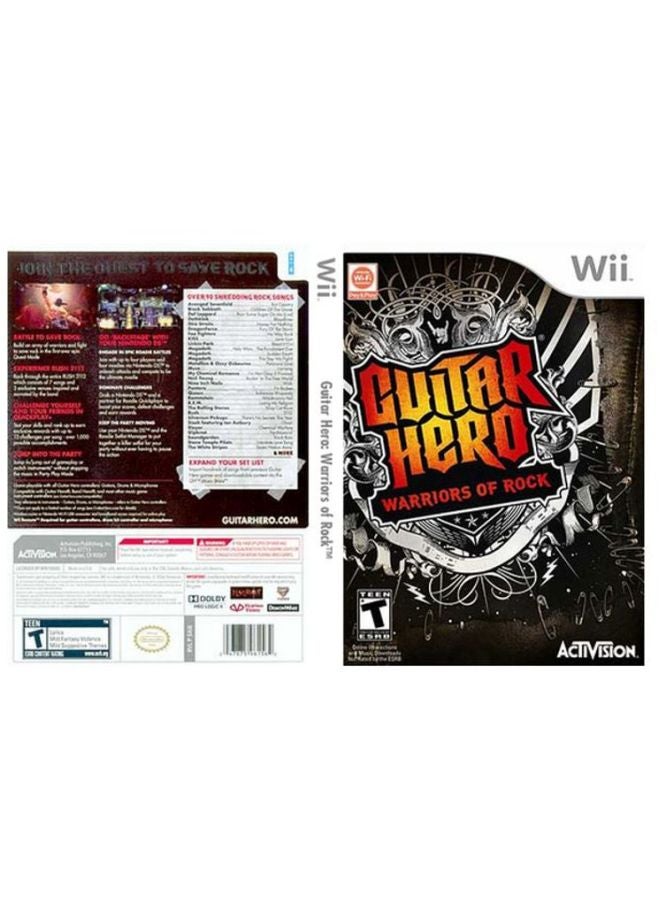 Activision Guitar Hero: Warriors Of Rock (Intl Version) - Music & Dancing - Nintendo Wii  - Image 2