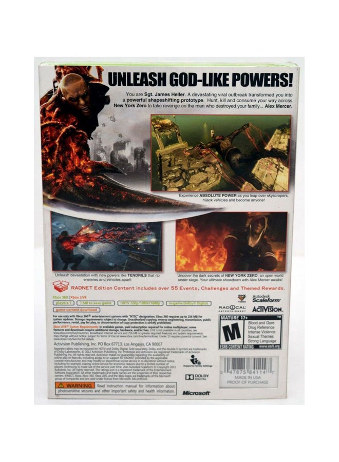 Activision - Prototype 2 NTSC (Intl Version) - adventure - xbox_360 - Image 1