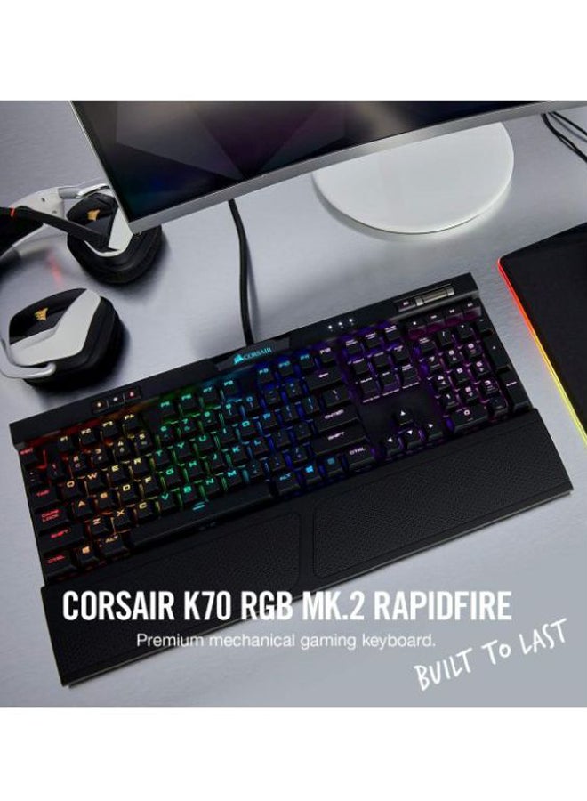 CORSAIR - K70 RGB LED MK.2 Mechanical Gaming Keyboard Black - Image 1