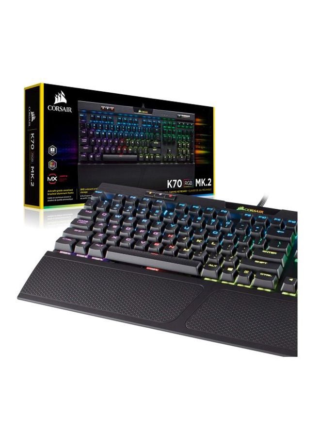 CORSAIR - K70 RGB LED MK.2 Mechanical Gaming Keyboard Black - Image 1