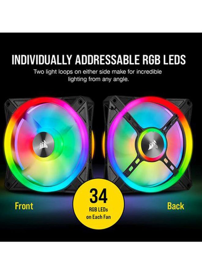 CORSAIR - 3-Piece iCUE QL120 PWM Triple Fan With Lighting Node Core - Image 1