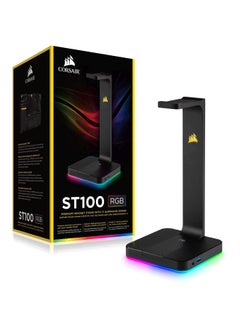 CORSAIR ST100 RGB Premium Headset Stand with 7.1 Surround Sound - Black  - Image 3