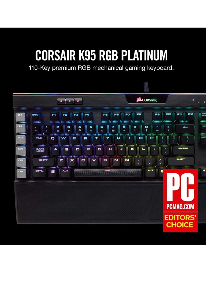 CORSAIR K95 RGB Platinum Mechanical Gaming Keyboard Black - Image 2