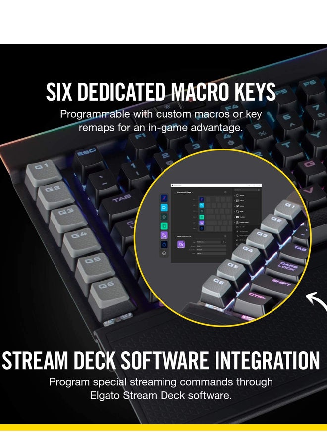 CORSAIR K95 RGB Platinum Mechanical Gaming Keyboard Black - Image 4