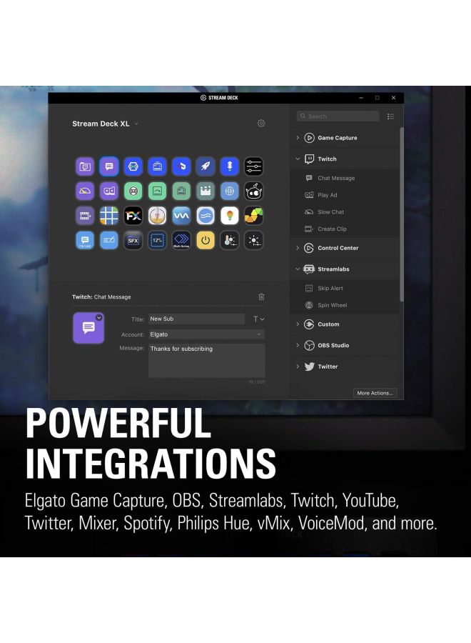 CORSAIR - Elgato Stream Deck XL, Advanced Stream Control With 32 Customizable LCD Keys, For Windows 10 And macOS 10.13 - Image 1