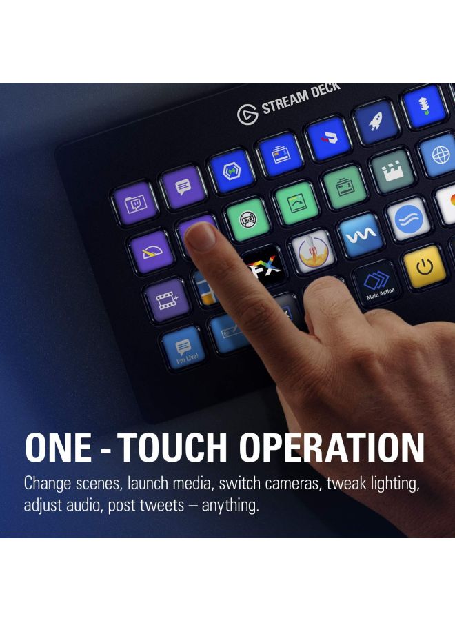 CORSAIR - Elgato Stream Deck XL, Advanced Stream Control With 32 Customizable LCD Keys, For Windows 10 And macOS 10.13 - Image 1