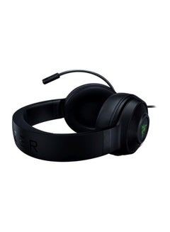 RAZER Razer Kraken X USB Ultralight Gaming Headset: 7.1 Surround Sound - Lightweight Frame - Green Logo Lighting - Integrated Audio Controls - Bendable Cardioid Microphone - for PC - Classic Black  - Image 4