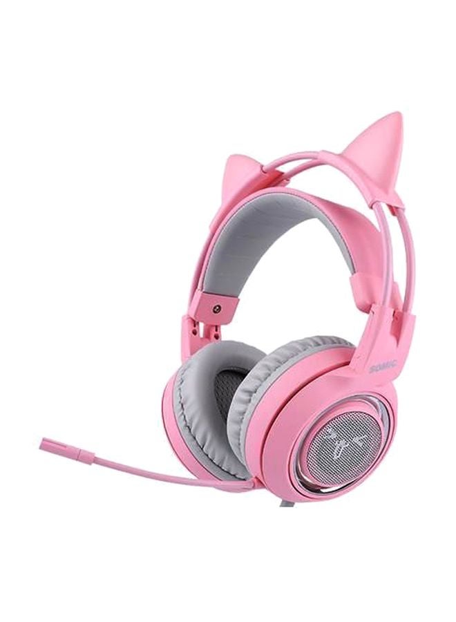 RAZER - Kraken Kitty RGB USB Gaming Headset, THX 7.1 Spatial Surround Sound, Chroma RGB Lighting, Retractable Active Noise Cancelling Mic, Lightweight Aluminum Frame for PC - Image 1