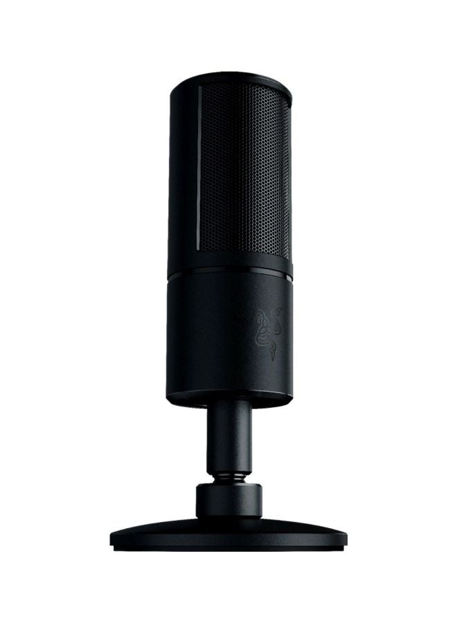 RAZER - Seiren X USB Streaming Microphone - Professional Grade, Built-in Shock Mount, Supercardiod Pick-Up Pattern, Anodized Aluminum - Classic Black - Image 1