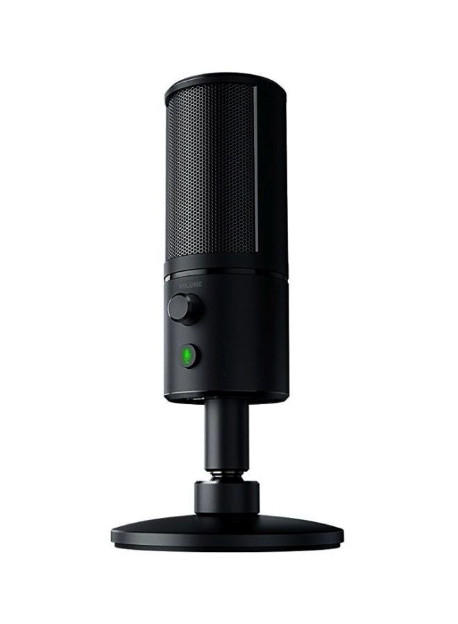 RAZER - Seiren X USB Streaming Microphone - Professional Grade, Built-in Shock Mount, Supercardiod Pick-Up Pattern, Anodized Aluminum - Classic Black - Image 1